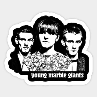 Young Marble Giants / Post Punk Style Vintage Design Sticker
